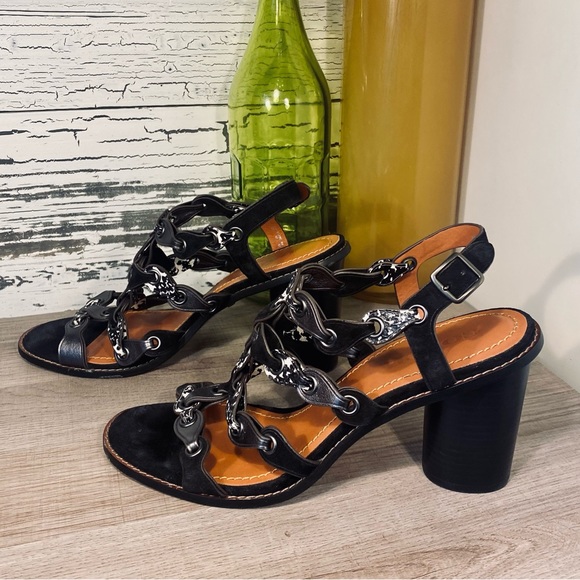 Coach Mid Heel Sandal w/Coach Link - Picture 9 of 15